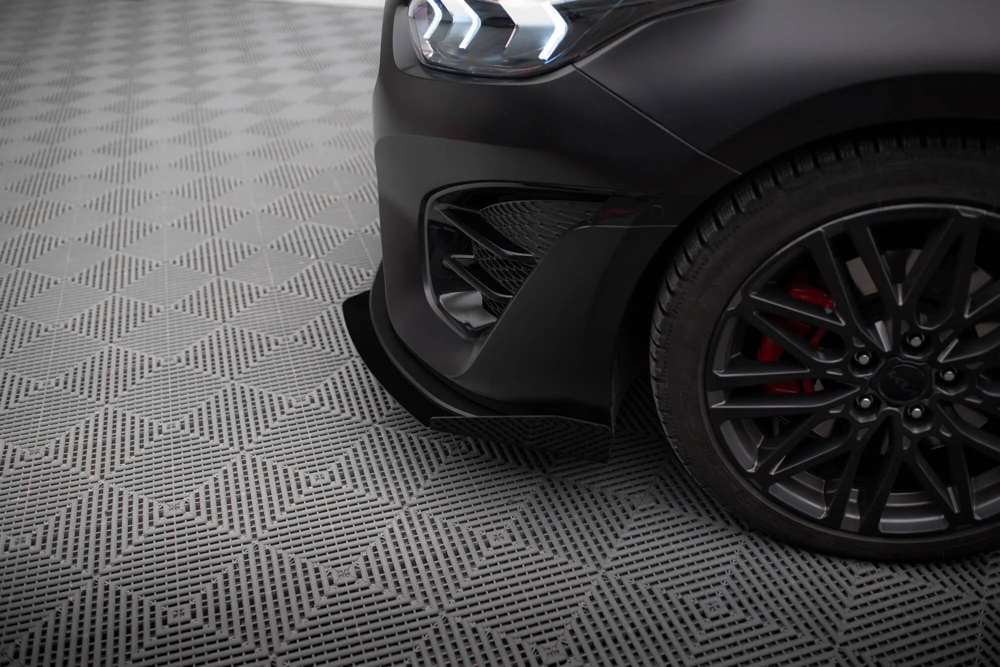 Frontspoiler + flopper Kia Proceed GT facelift 2021 - > | Street Pro Black Edition – bilde 2