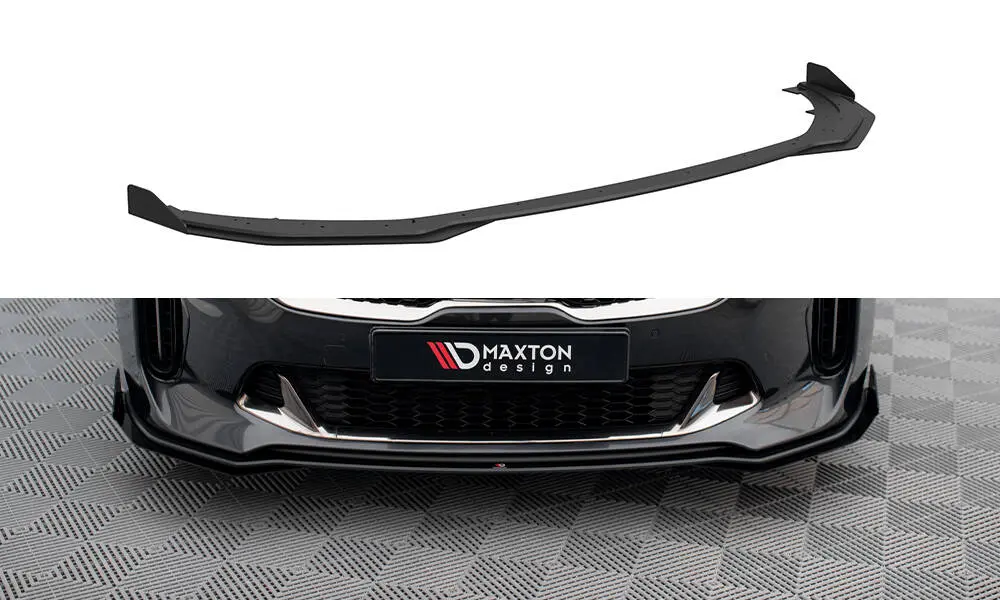 Frontspoiler + flopper Kia Stinger GT / GT-Line 2017 - 2023 | Street Pro Black Edition – bilde 2
