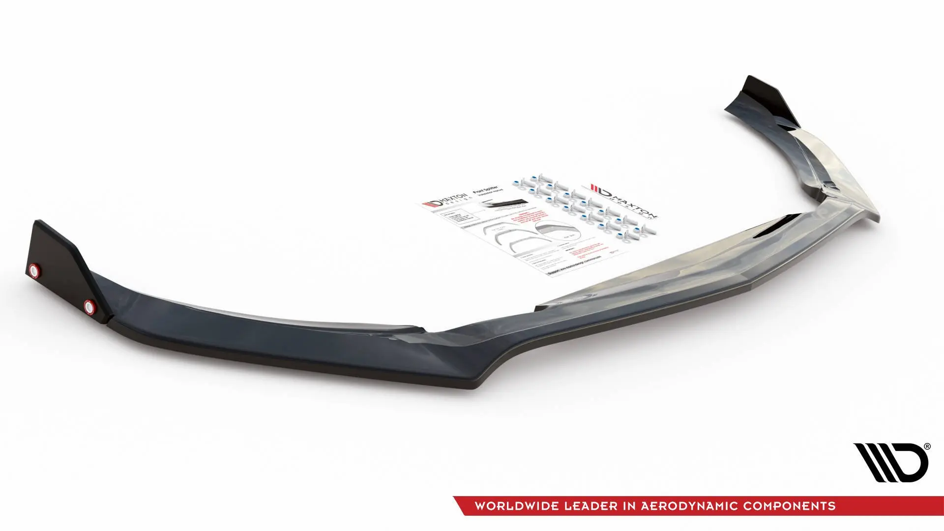 Frontspoiler + flopper Mercedes-Benz AMG 45 S (W177 / V177) Aero Pack 2019-> | V.3  Glossy Black Edition – bilde 4