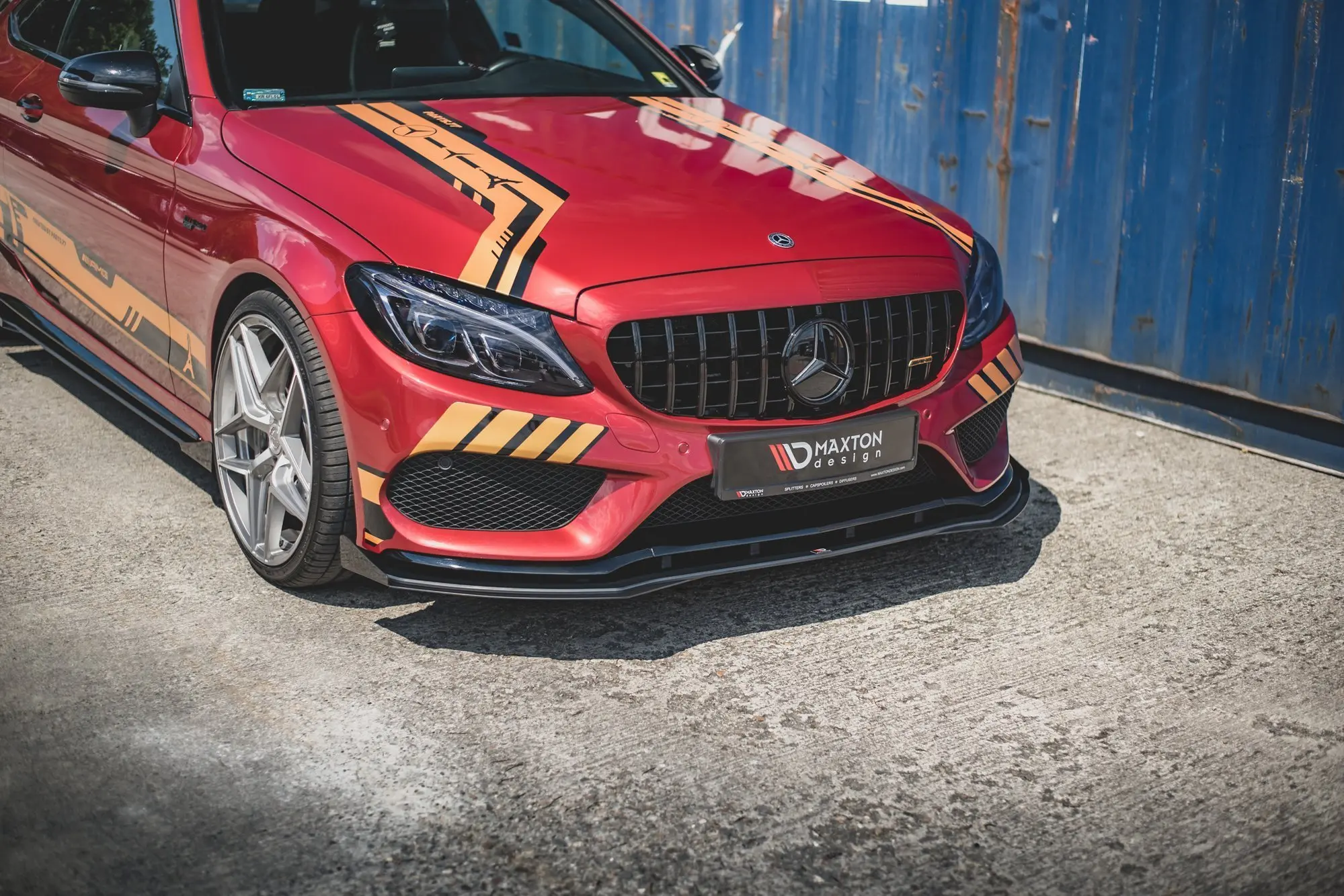 Frontspoiler + flopper Mercedes-Benz AMG C43 Coupe (C205) 2015-> | Street Pro Black Edition