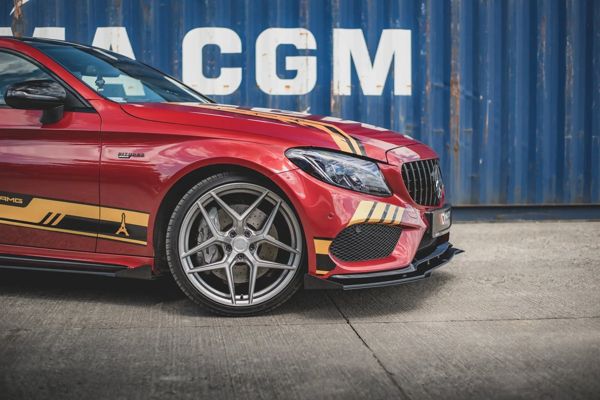 Frontspoiler + flopper Mercedes-Benz AMG C43 Coupe (C205) 2015-> | Street Pro Black Edition – bilde 2