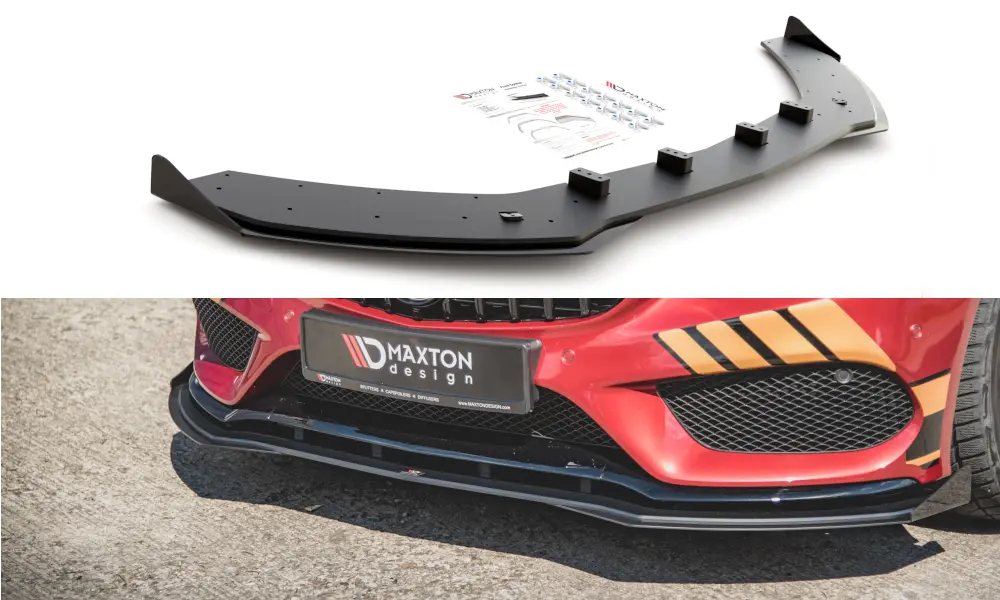 Frontspoiler + flopper Mercedes-Benz AMG C43 Coupe (C205) 2015-> | Street Pro Black Edition – bilde 3