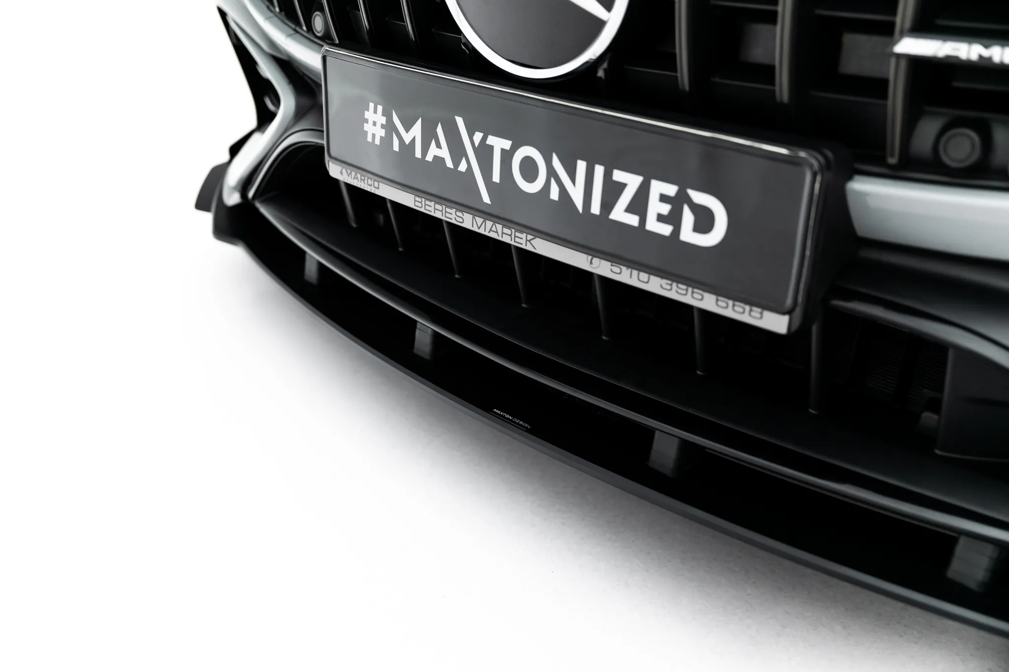 Frontspoiler + Flopper Mercedes-Benz AMG Cle 53 Aero (C236) 2023 -> | Street Pro Black Edition – bilde 2