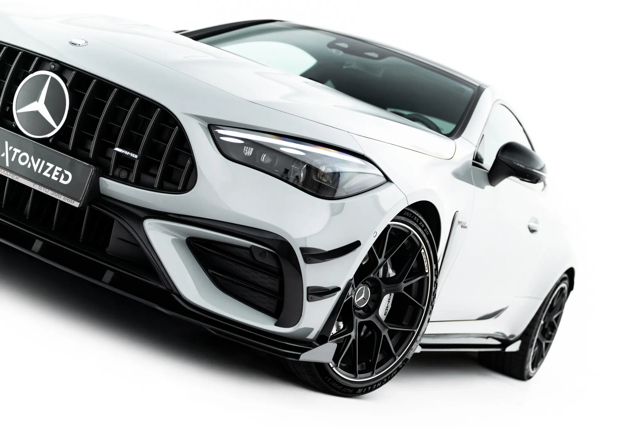 Frontspoiler + Flopper Mercedes-Benz AMG Cle 53 Aero (C236) 2023 -> | Street Pro Black Edition – bilde 3