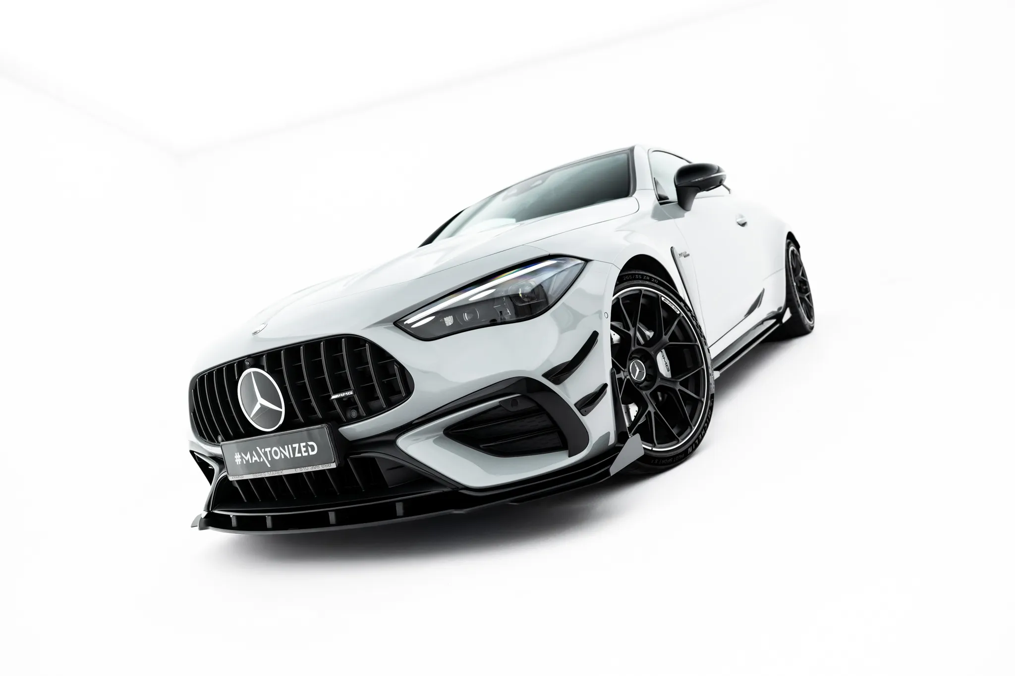 Frontspoiler + Flopper Mercedes-Benz AMG Cle 53 Aero (C236) 2023 -> | Street Pro Black Edition – bilde 5