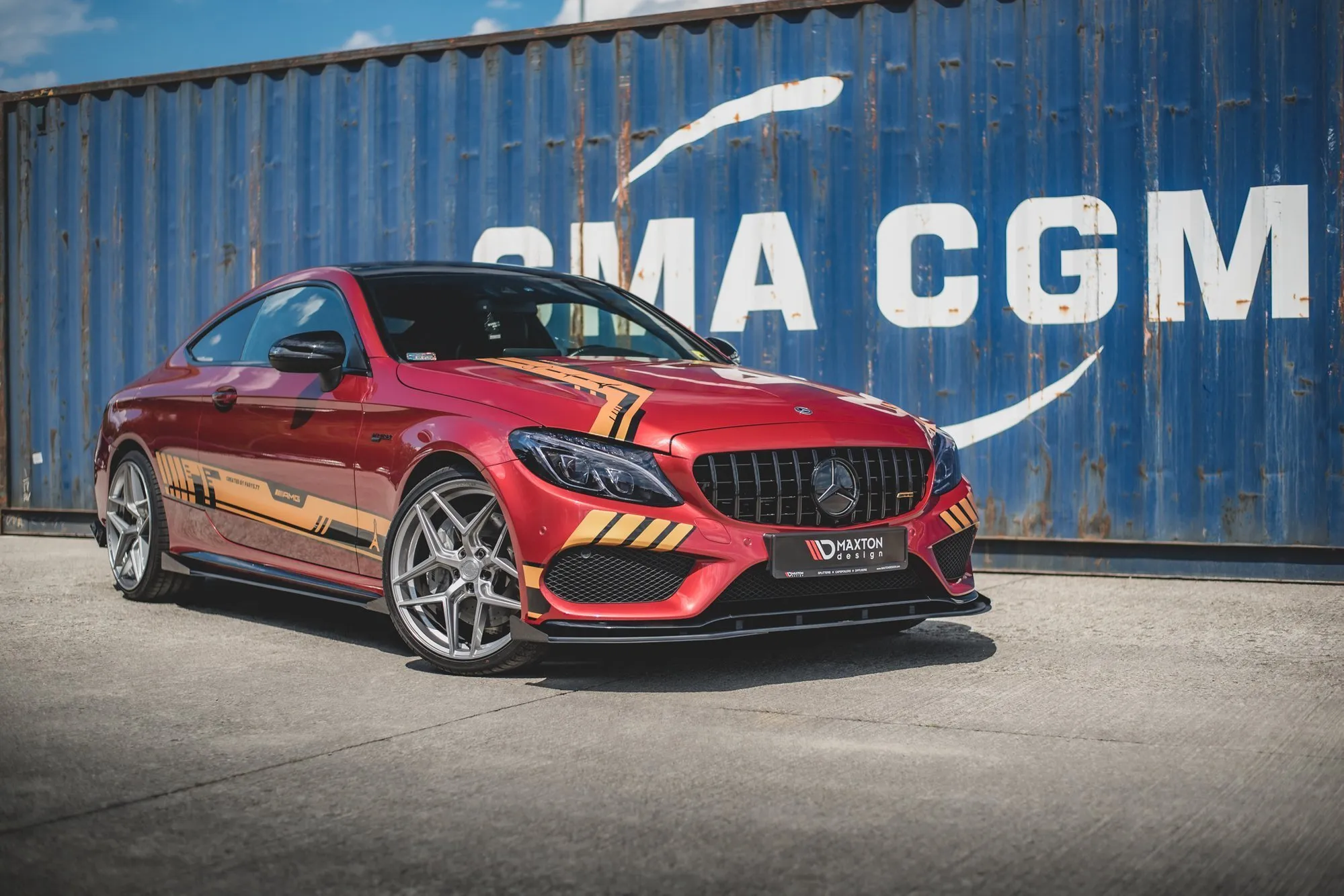 Frontspoiler + Flopper Mercedes-Benz C-Klasse (C43) | Street Pro Black Edition – bilde 2
