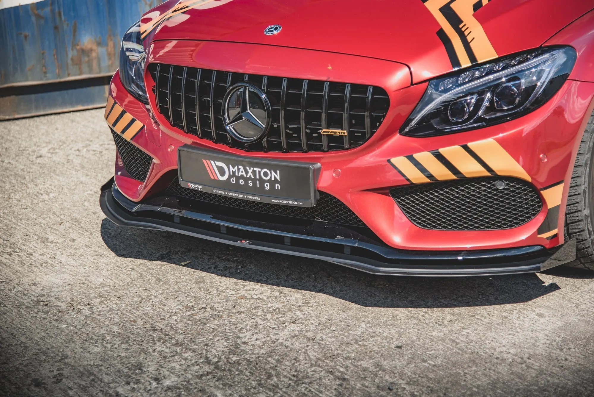Frontspoiler + Flopper Mercedes-Benz C-Klasse (C43) | Street Pro Black Edition – bilde 4