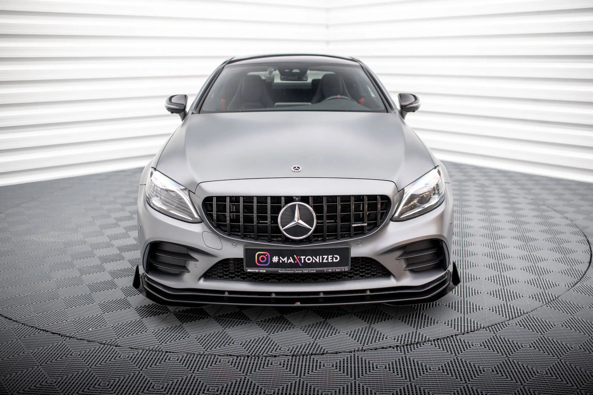 Frontspoiler + Flopper Mercedes-Benz C43 AMG Coupe (C205) facelift 2018 - 2022 | Street Pro Black Edition – bilde 2