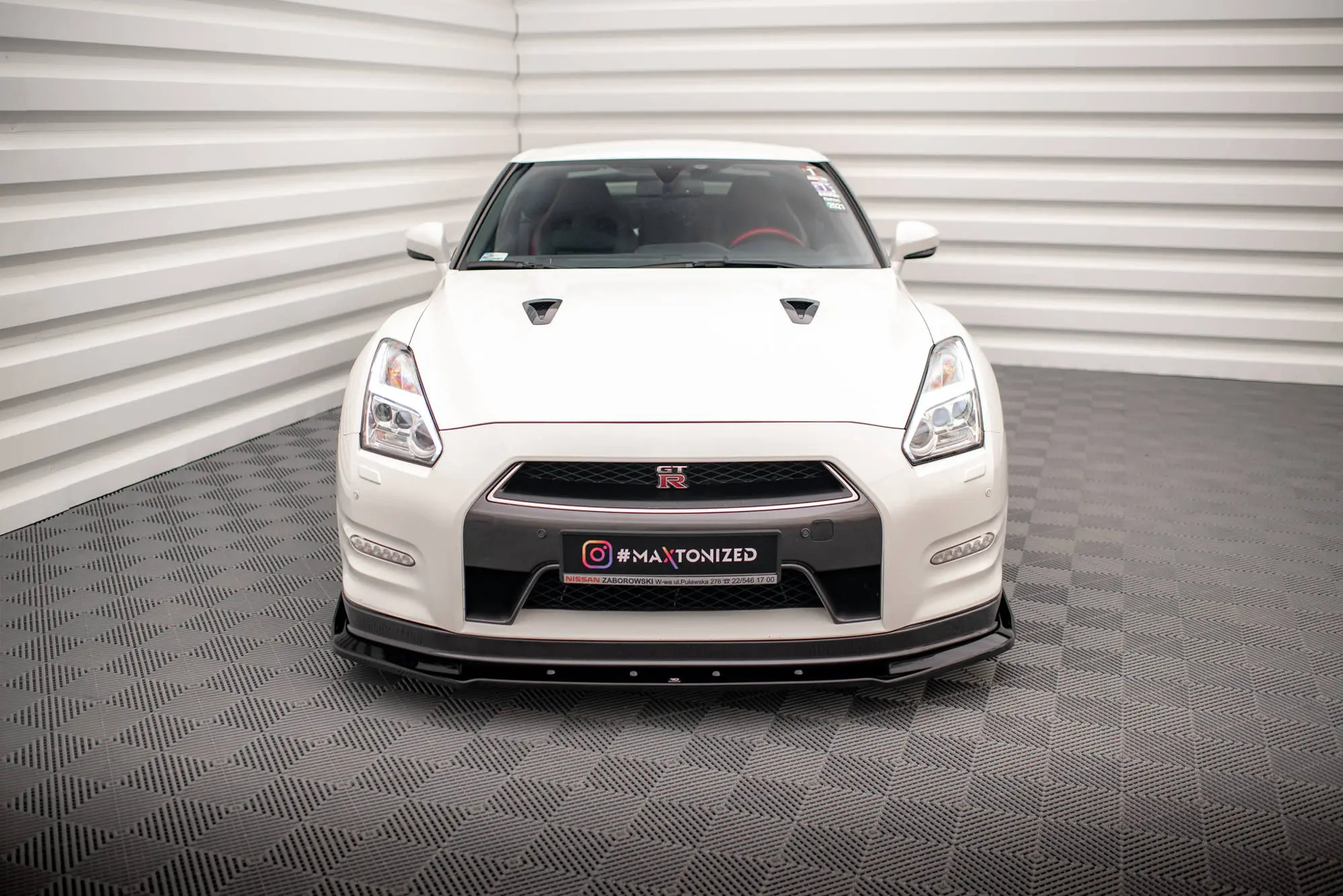 Frontspoiler + Flopper Nissan GT-R R35 Facelift 2011-2016 | Glossy Black Edition