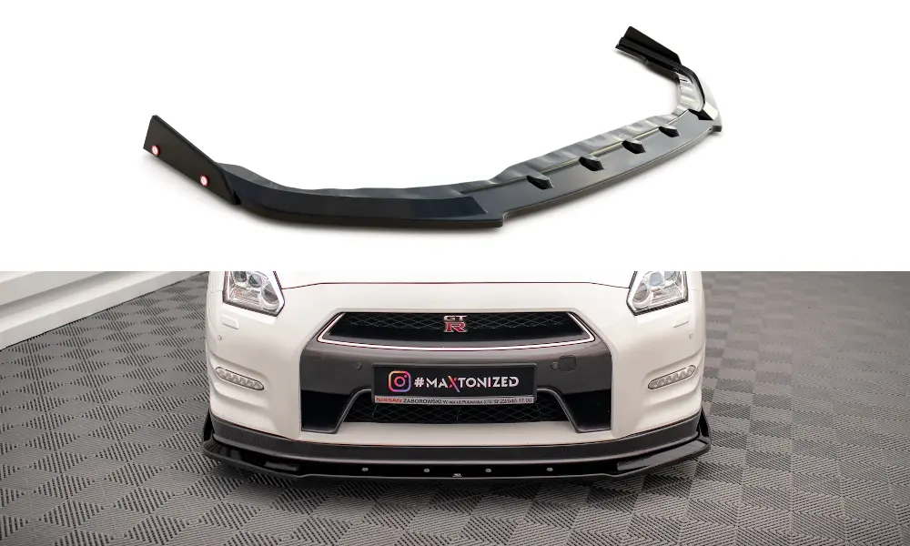 Frontspoiler + Flopper Nissan GT-R R35 Facelift 2011-2016 | Glossy Black Edition – bilde 2