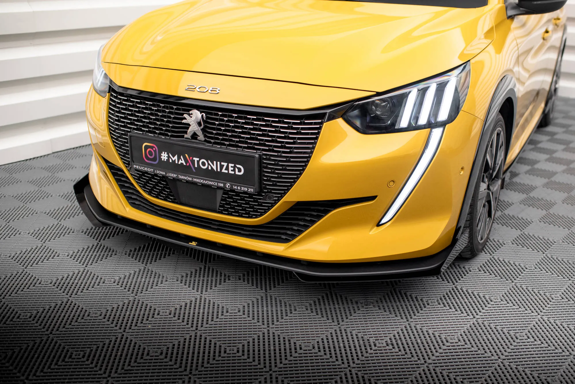 Frontspoiler + Flopper Peugeot 208 GT II 2019 - 2023 | Street Pro Black Edition – bilde 5