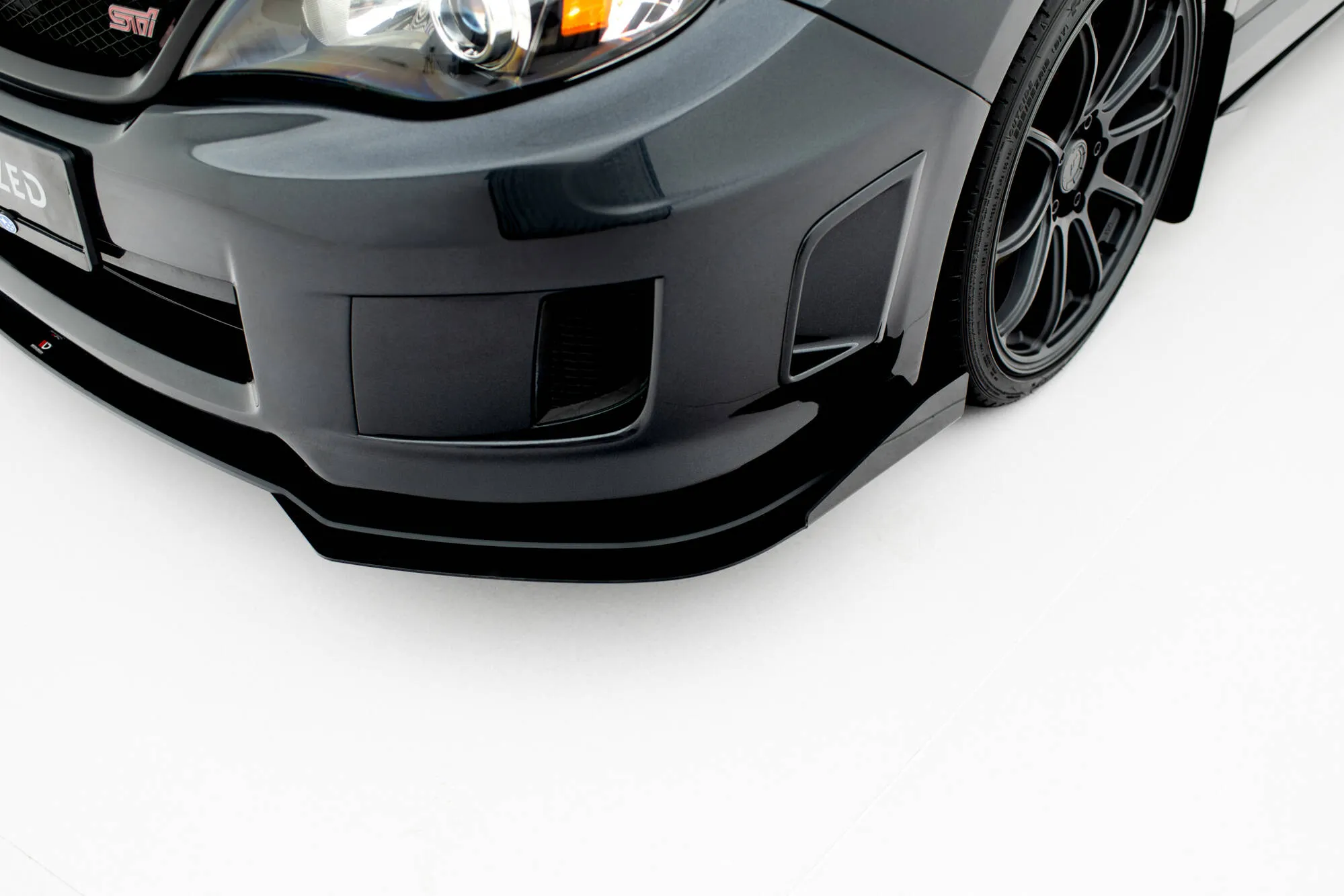 Frontspoiler + Flopper Subaru Impreza WRX STI III Facelift 2010 - 2014 | Street Pro Black Edition – bilde 4