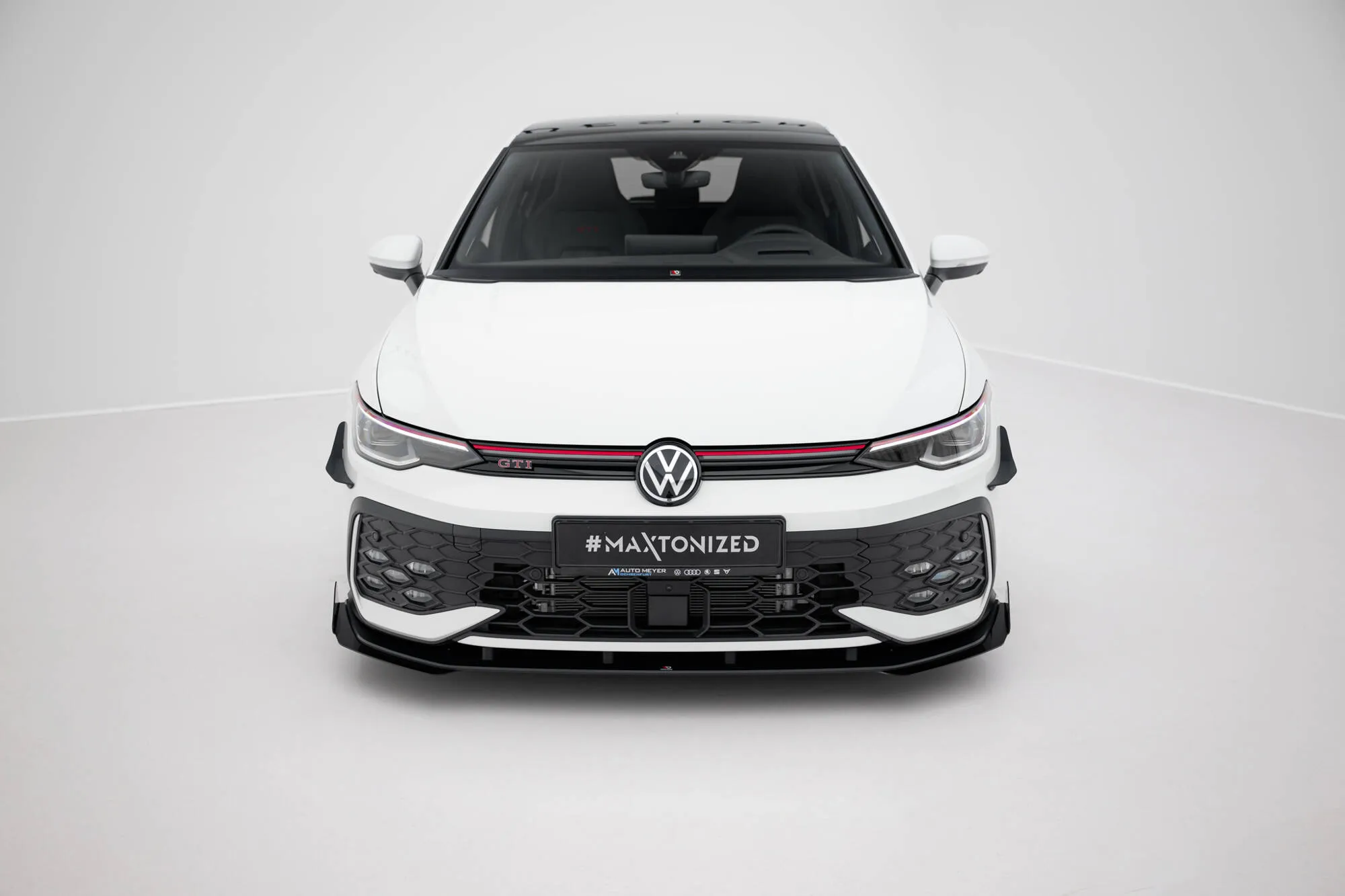 Frontspoiler + Flopper Volkswagen Golf (R-Line/GTI/GTE) VIII Facelift 2024 - | Street Pro Black Edition – bilde 2
