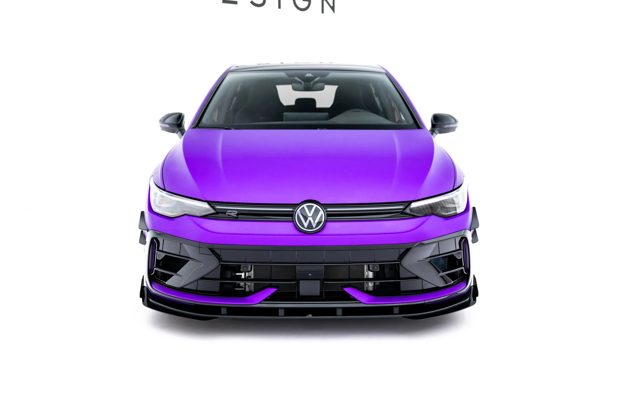 Frontspoiler + Flopper VW Golf R VIII Facelift 2024 -> | Street Pro Black Edition – bilde 3