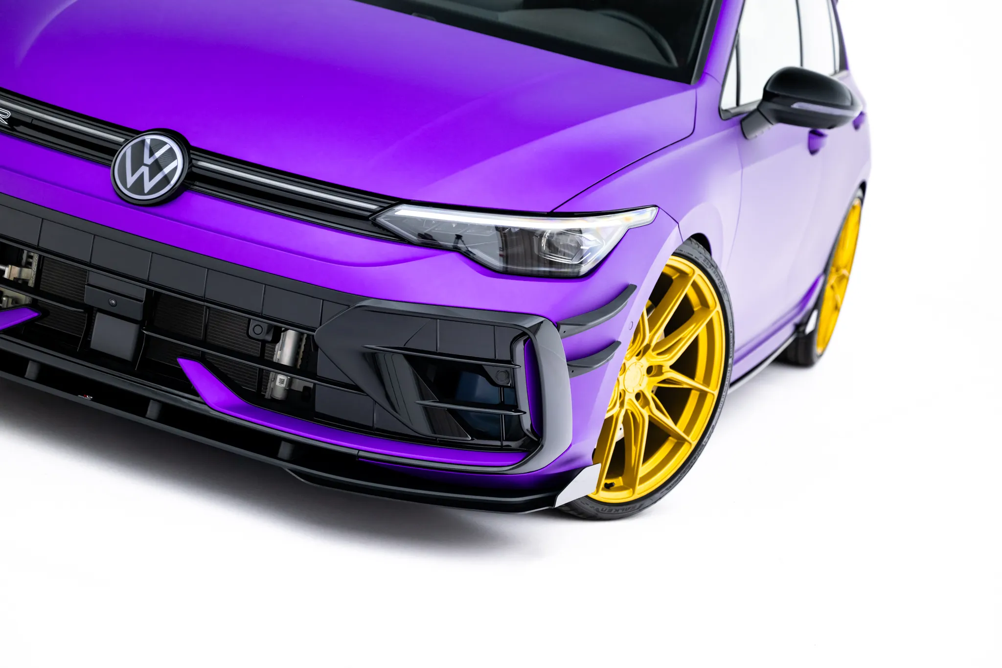 Frontspoiler + Flopper VW Golf R VIII Facelift 2024 -> | Street Pro Black Edition – bilde 4