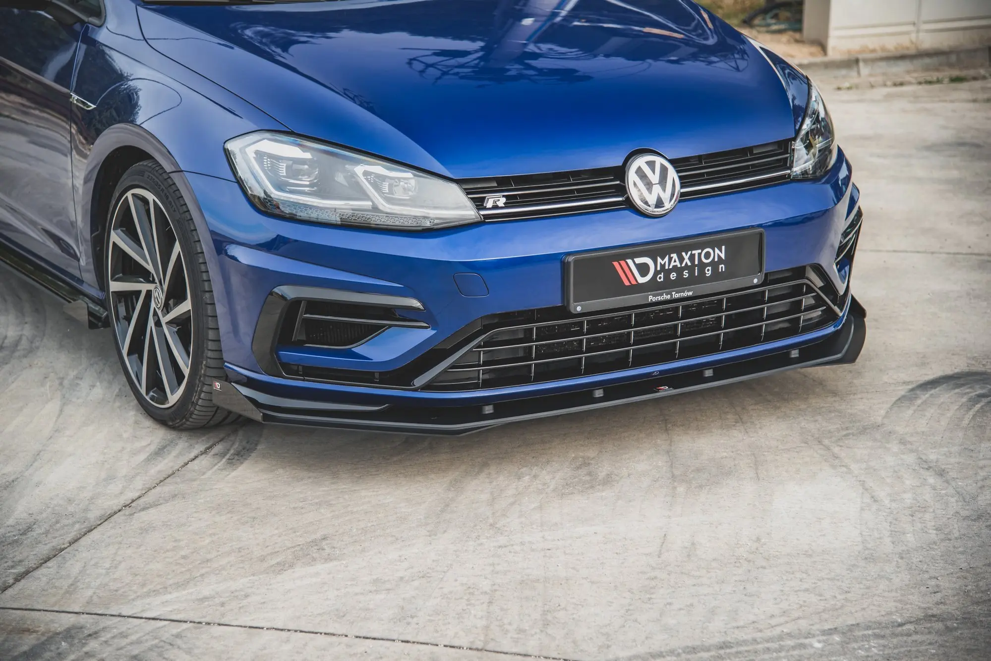 Frontspoiler + Flopper VW Golf VII R / R-Line Facelift 2017-2020 | Racing Durability Black Edition