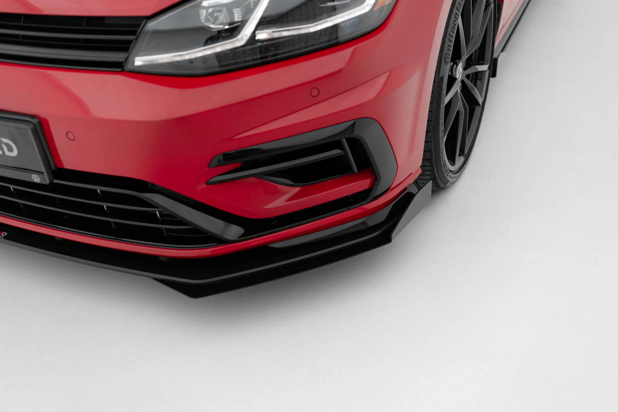 Frontspoiler + Flopper VW Golf VII R / R-Line Facelift 2017-2020 | Street Pro Black Edition – bilde 4