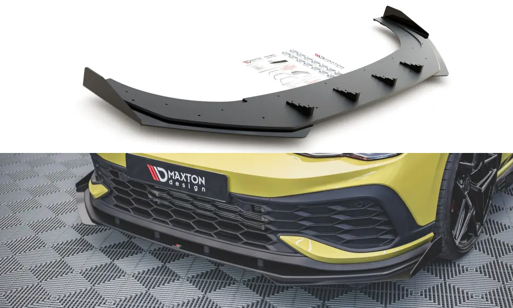 Frontspoiler + Flopper VW Golf VIII GTI Clubsport 2020-> | Street Pro Black Edition – bilde 2