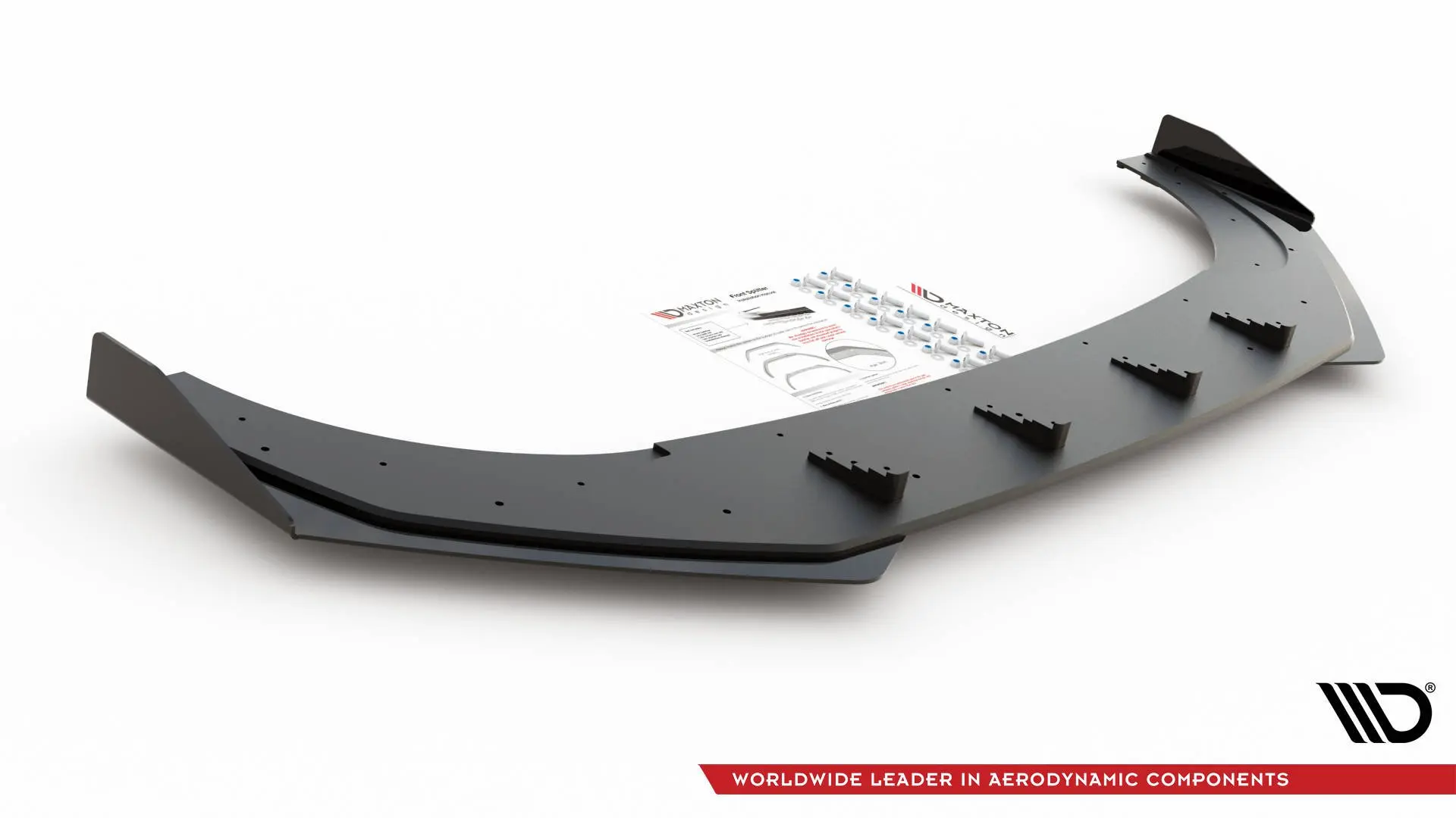Frontspoiler + Flopper VW Golf VIII GTI Clubsport 2020-> | Street Pro Black Edition – bilde 5