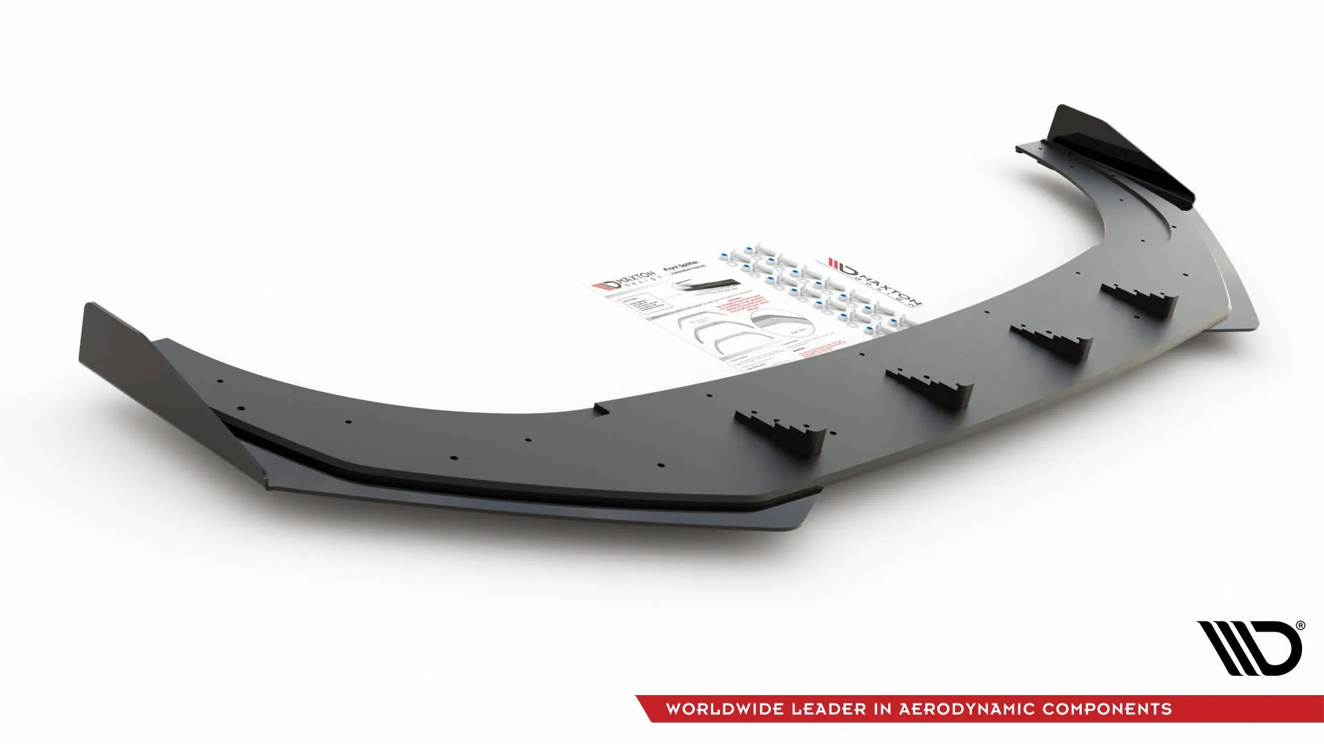 Frontspoiler + Flopper VW Golf VIII GTI Clubsport 2020-> | Street Pro Black Edition – bilde 3