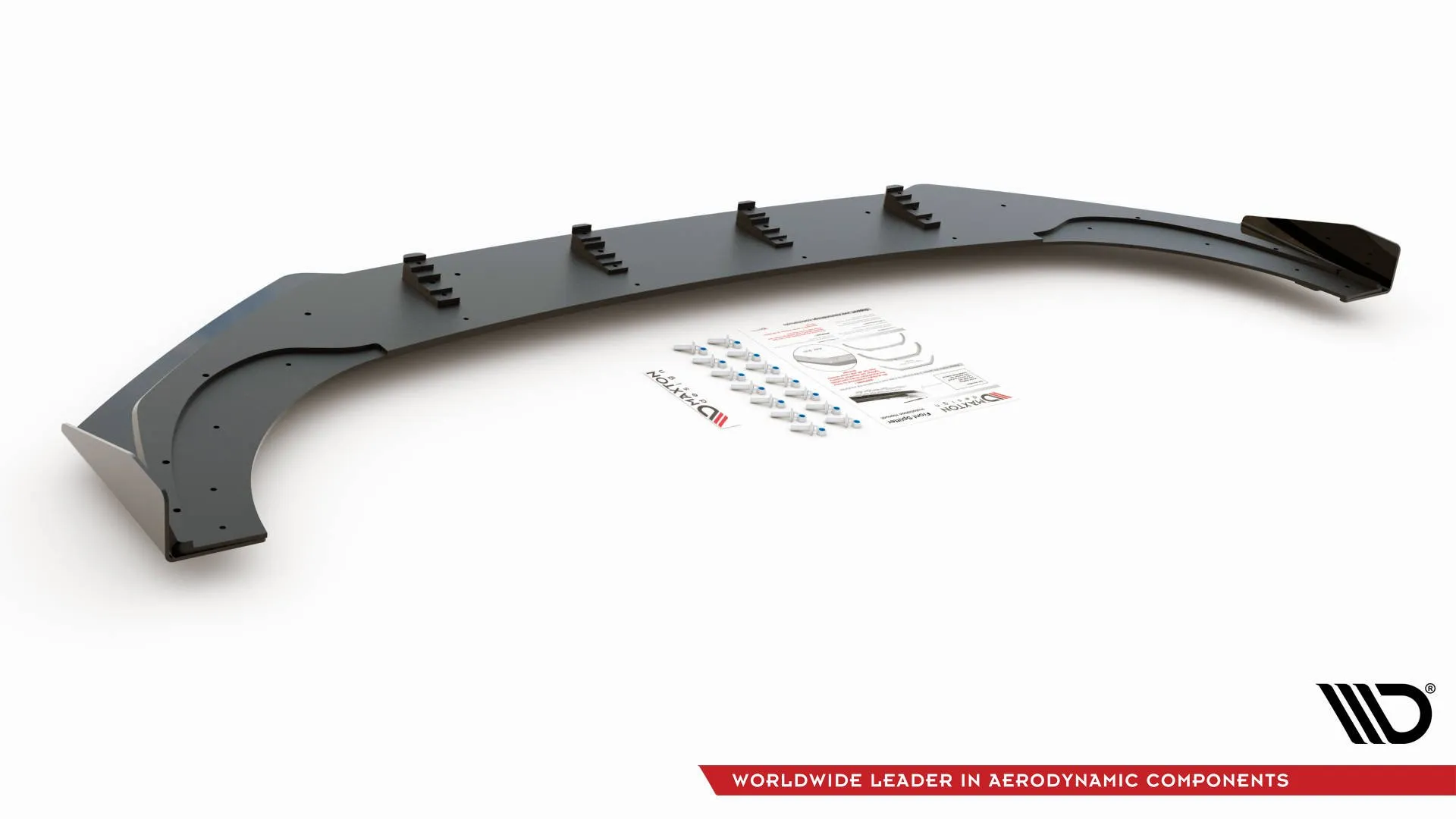 Frontspoiler + Flopper VW Golf VIII GTI Clubsport 2020-> | Street Pro Black Edition – bilde 4