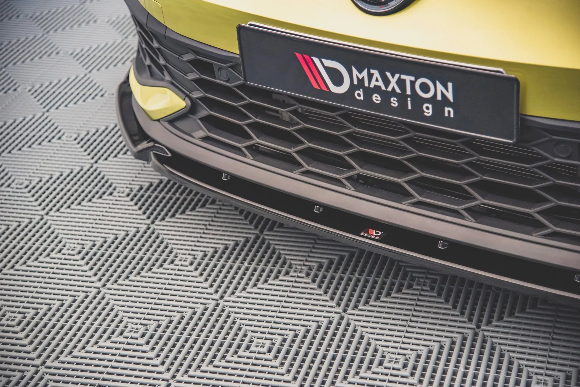 Frontspoiler + Flopper VW Golf VIII GTI Clubsport 2020-> | V.1 Glossy Black Edition