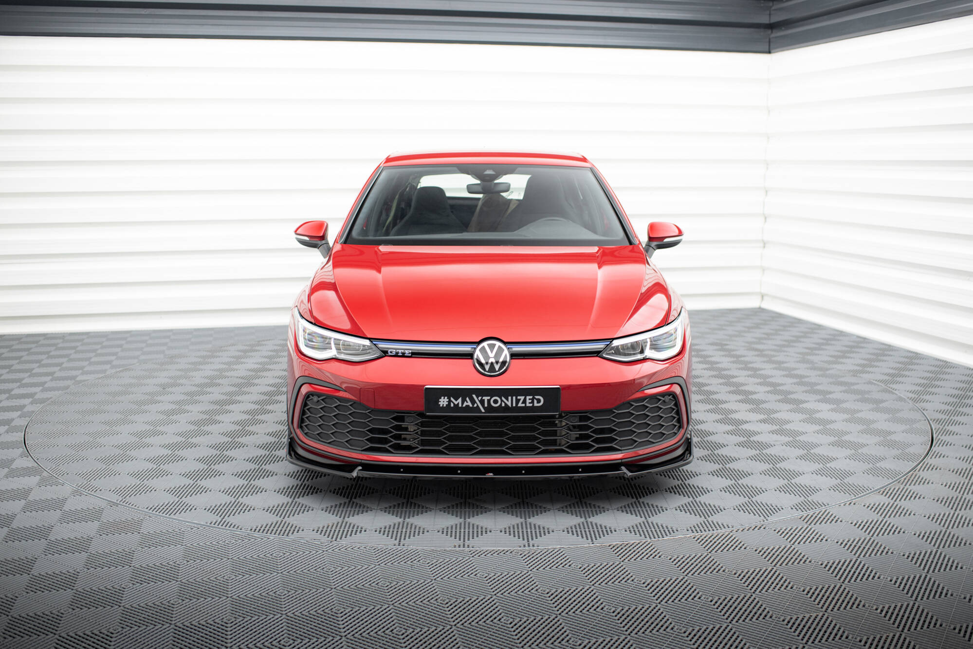 Frontspoiler + Flopper VW Golf VIII GTI / GTE / R-Line 2019 -> | V.3 Glossy Black Edition – bilde 2