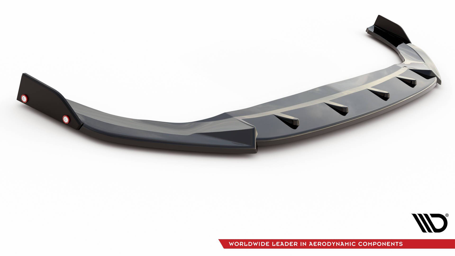 Frontspoiler + Flopper VW Golf VIII GTI / GTE / R-Line 2019 -> | V.3 Glossy Black Edition – bilde 5