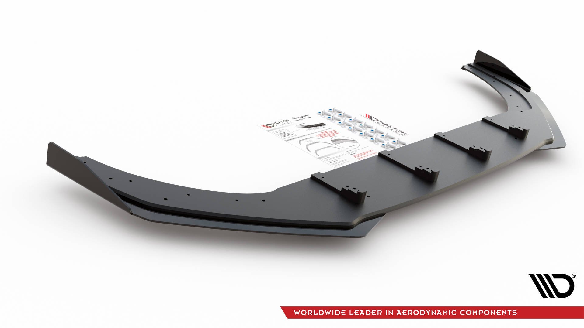 Frontspoiler + Flopper VW Golf VIII GTI / R-Line 2020-> | Street Pro Black Edition – bilde 5