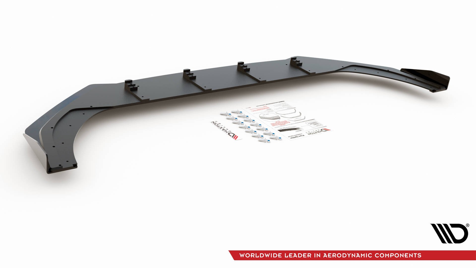 Frontspoiler + Flopper VW Golf VIII GTI / R-Line 2020-> | Street Pro Black Edition – bilde 6
