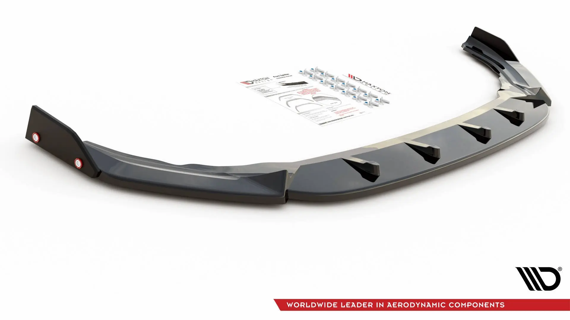 Frontspoiler + Flopper VW Golf VIII R 2020-> | V.2 Glossy Black Edition – bilde 5