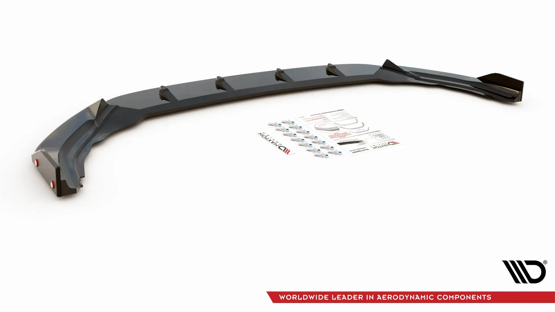 Frontspoiler + Flopper VW Golf VIII R 2020-> | V.2 Glossy Black Edition – bilde 6