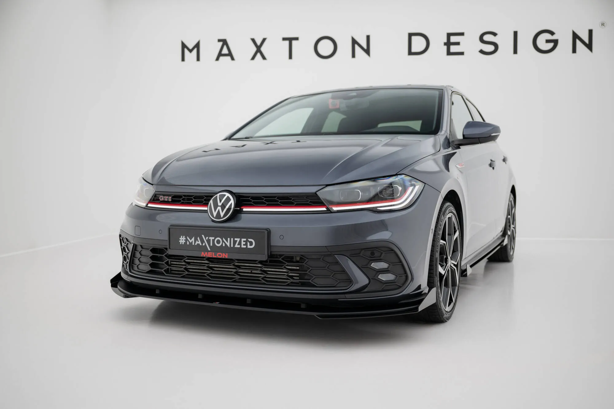 Frontspoiler + Flopper VW Polo GTI VI Facelift 2021 -> | Street Pro Black Edition
