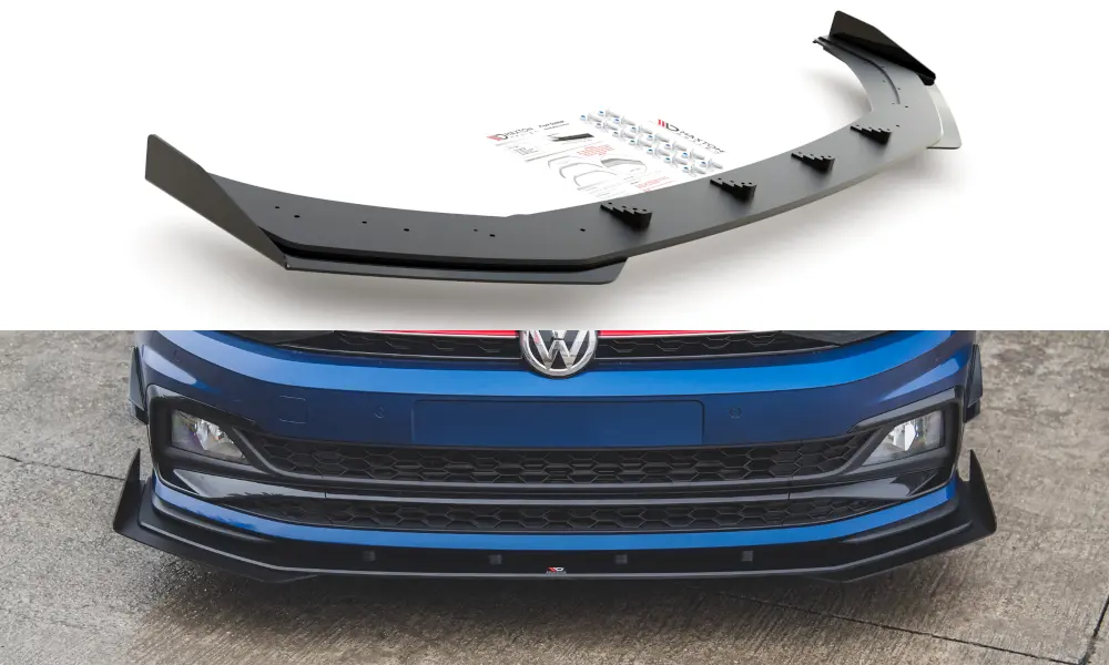 Frontspoiler + Flopper VW Polo VI GTI 2017-2021 | Racing Durability Black Edition – bilde 3