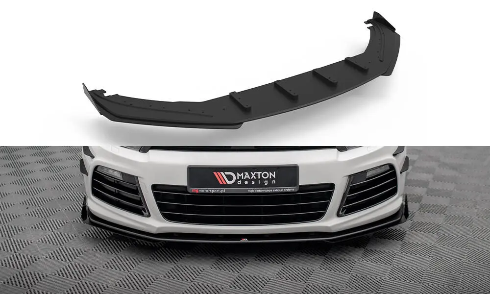 Frontspoiler + flopper VW Scirocco R mk3 2008 - 2014 | Street Pro Black Edition – bilde 2