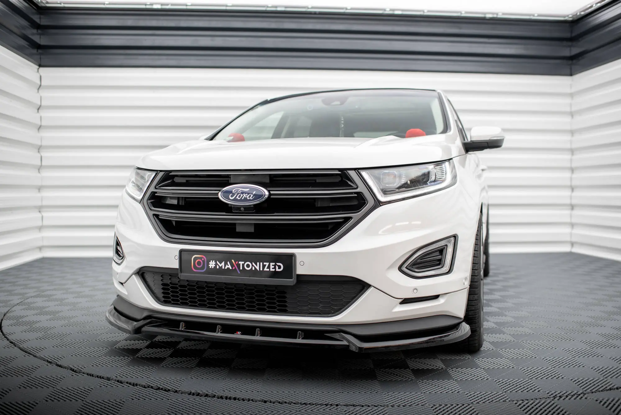Frontspoiler Ford Edge Sport Mk2 2014 -2019 | Glossy Black Edition – bilde 4