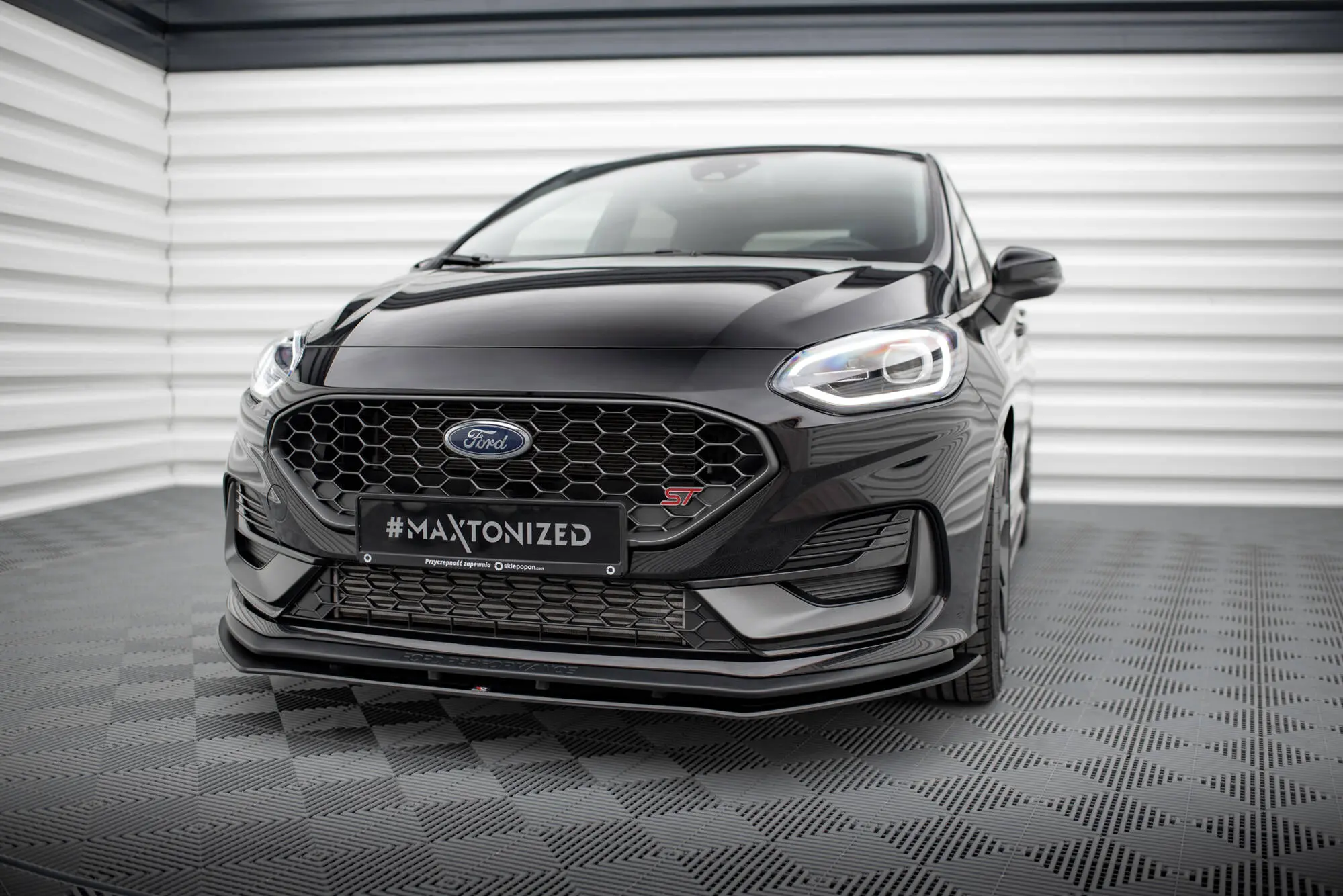Frontspoiler Ford Fiesta Mk7 ST Facelift 2021 - 2023 | Street Pro Black Edition Image 1