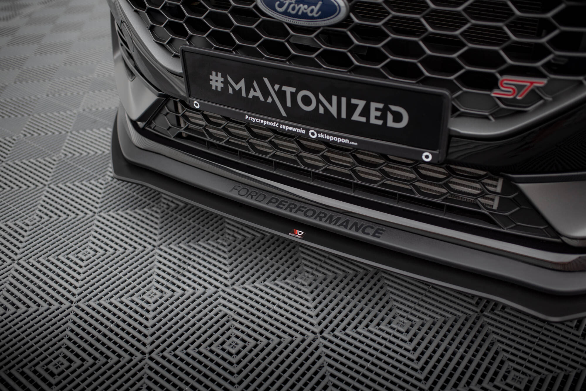 Frontspoiler Ford Fiesta Mk7 ST Facelift 2021 - 2023 | Street Pro Black Edition Image 4