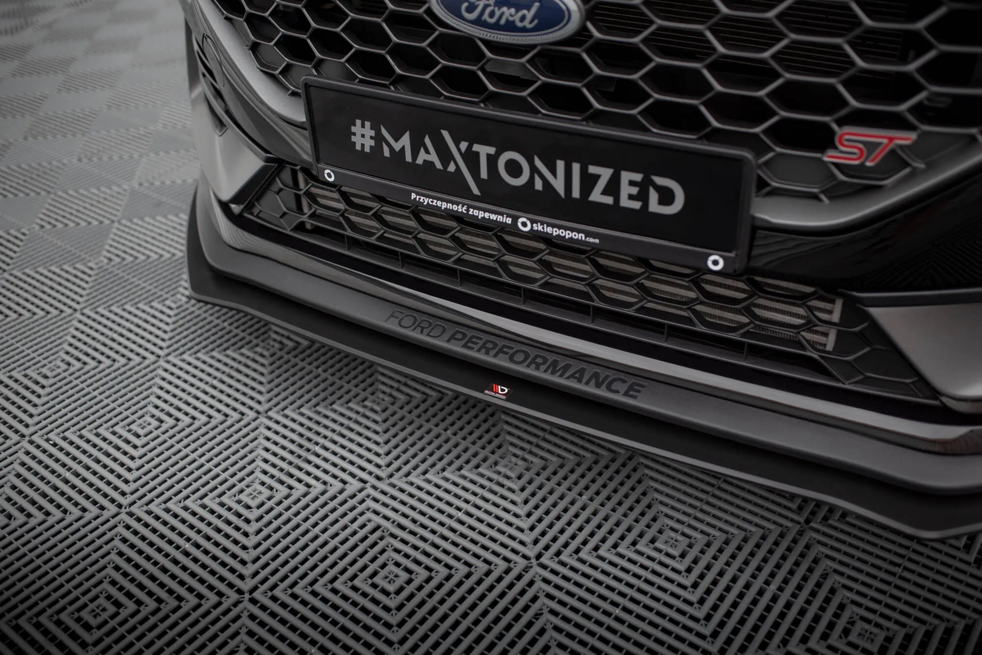 Frontspoiler Ford Fiesta Mk7 ST Facelift 2021 - 2023 | Street Pro Black Edition – bilde 3