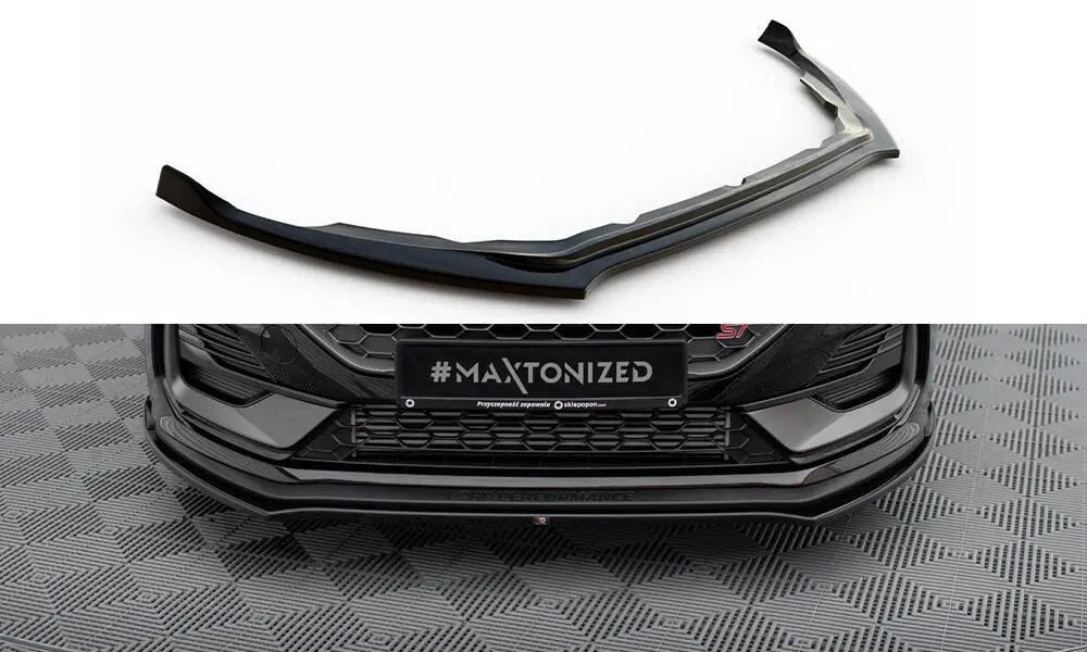 Frontspoiler Ford Fiesta Mk7 ST Facelift 2021 - 2023 | V.1 Glossy Black Edition – bilde 2