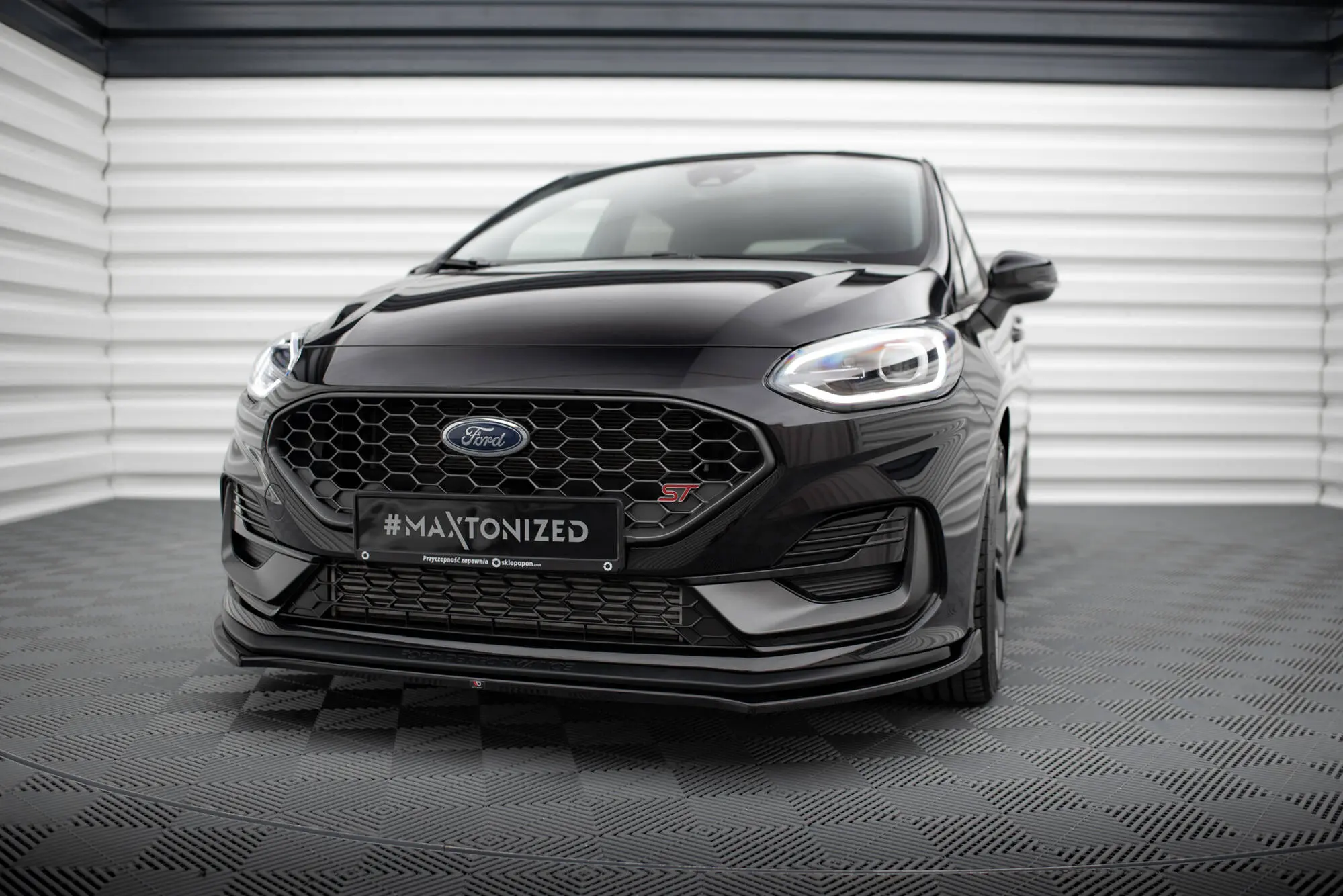 Frontspoiler Ford Fiesta Mk7 ST Facelift 2021 - 2023 | V.1 Glossy Black Edition – bilde 3