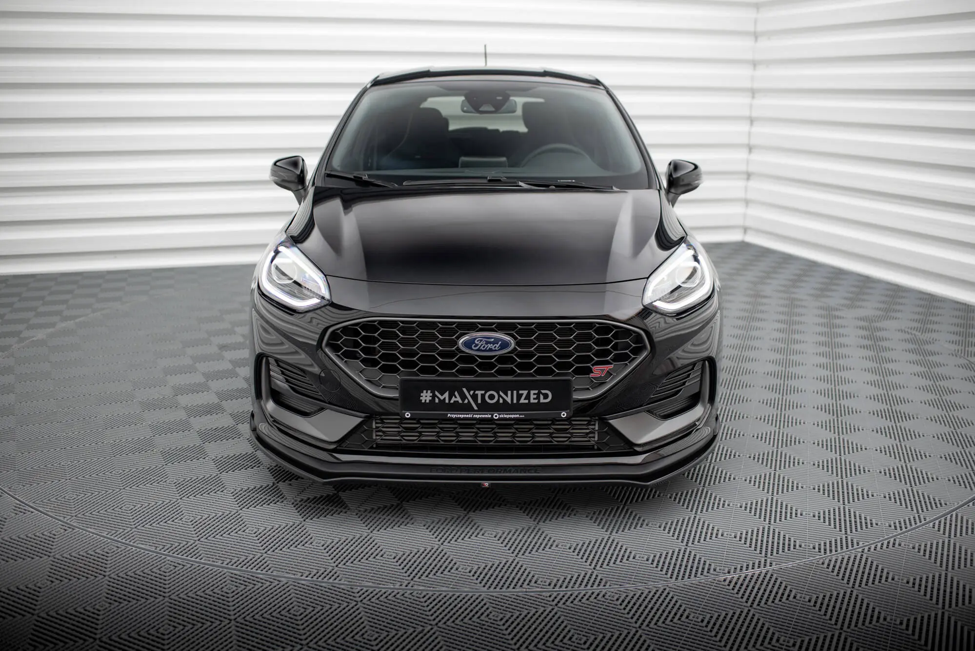Frontspoiler Ford Fiesta Mk7 ST Facelift 2021 - 2023 | V.1 Glossy Black Edition – bilde 4