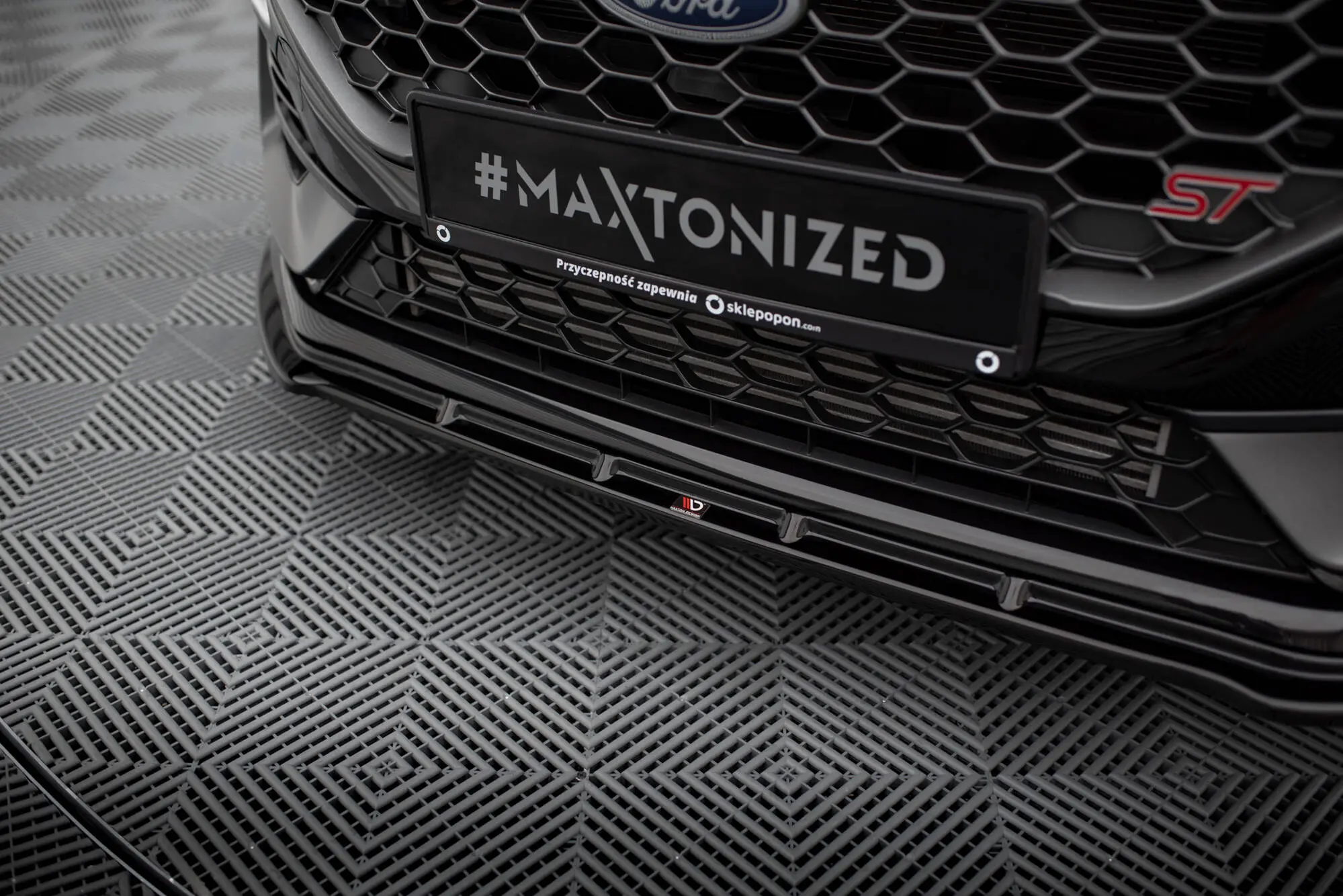 Frontspoiler Ford Fiesta Mk7 ST Facelift 2021 - 2023 | V.2 Glossy Black Edition
