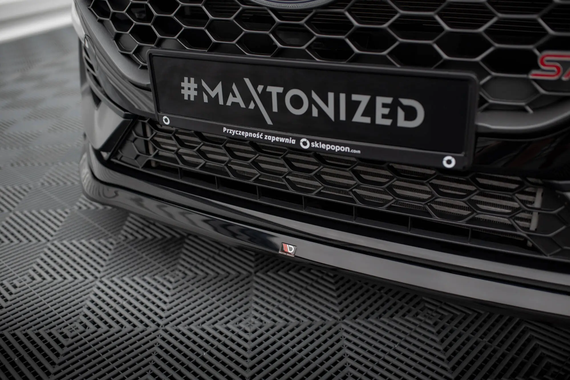 Frontspoiler Ford Fiesta Mk7 ST Facelift 2021 - 2023 | V.3 Glossy Black Edition