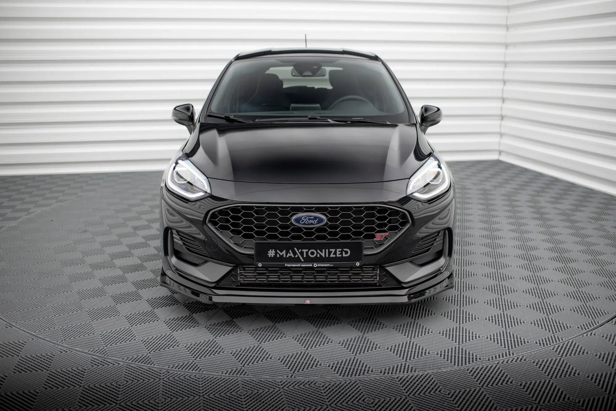 Frontspoiler Ford Fiesta Mk7 ST Facelift 2021 - 2023 | V.3 Glossy Black Edition – bilde 2