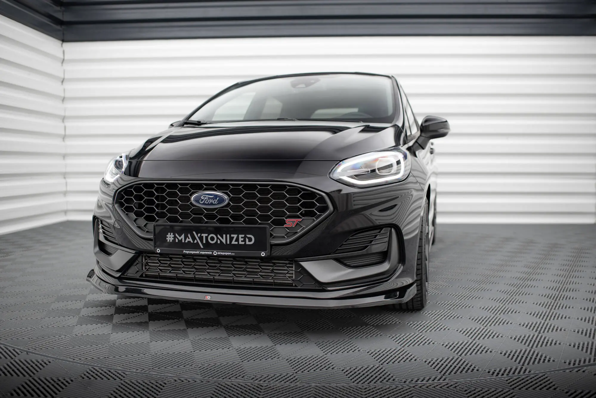 Frontspoiler Ford Fiesta Mk7 ST Facelift 2021 - 2023 | V.3 Glossy Black Edition – bilde 4
