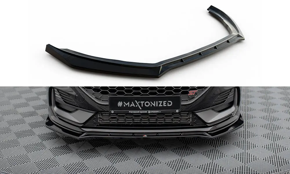 Frontspoiler Ford Fiesta Mk7 ST Facelift 2021 - 2023 | V.4 Glossy Black Edition – bilde 2