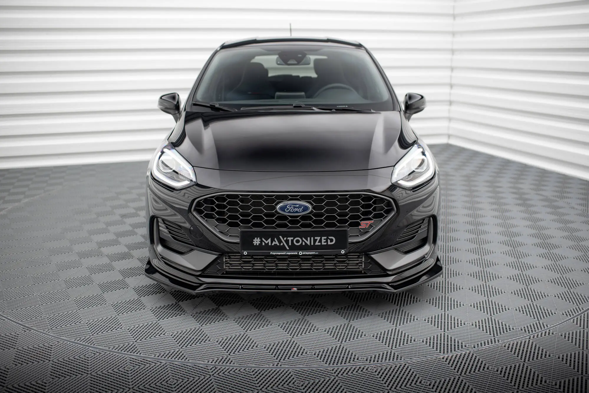 Frontspoiler Ford Fiesta Mk7 ST Facelift 2021 - 2023 | V.4 Glossy Black Edition – bilde 3