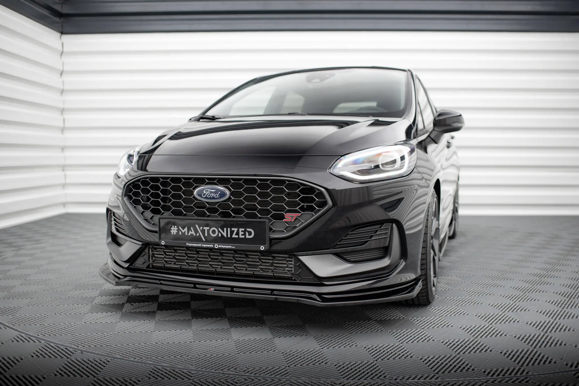 Frontspoiler Ford Fiesta Mk7 ST Facelift 2021 - 2023 | V.4 Glossy Black Edition – bilde 4