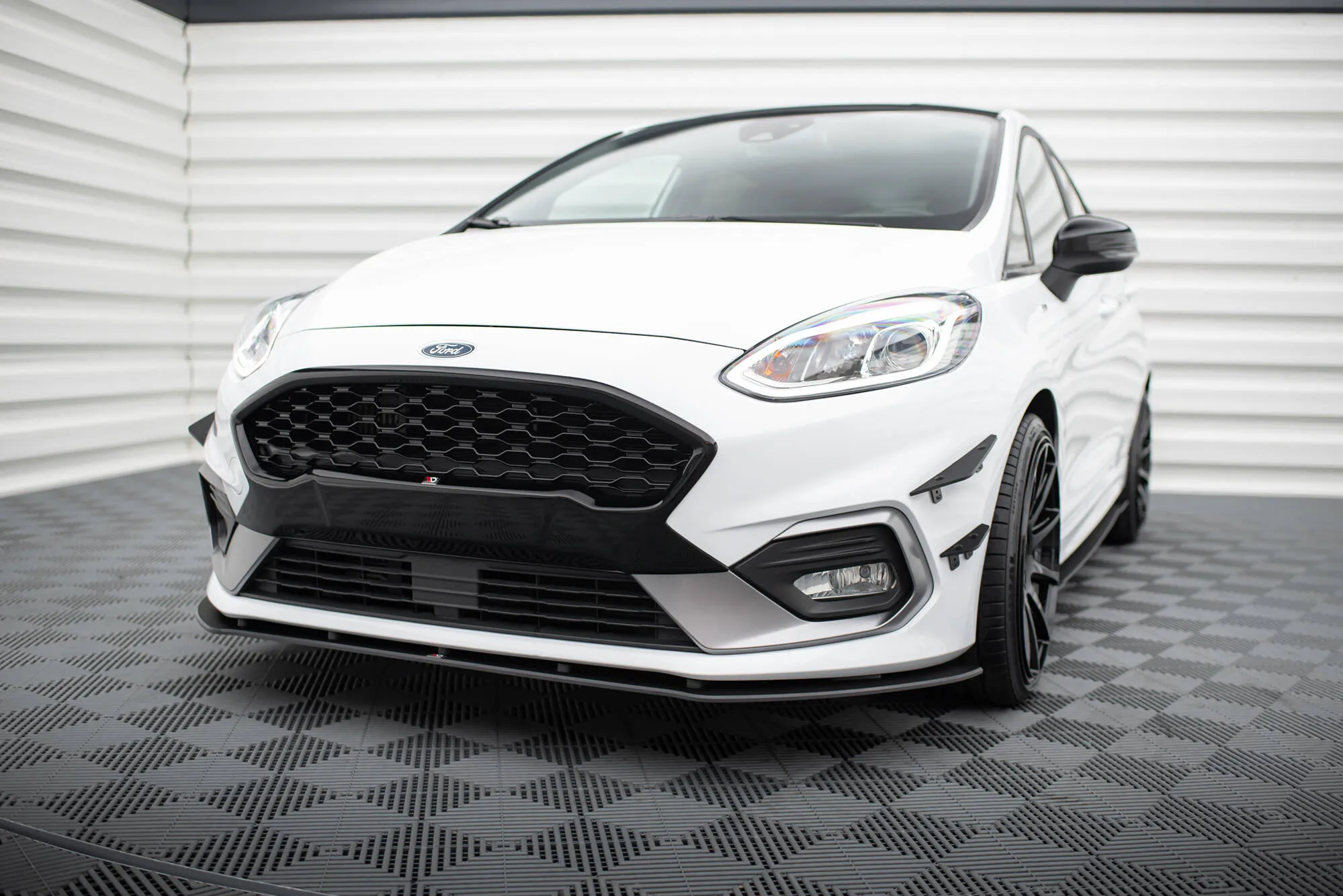 Frontspoiler Ford Fiesta Mk7 ST / ST-Line 2016 - 2023 | Street Pro Black Edition